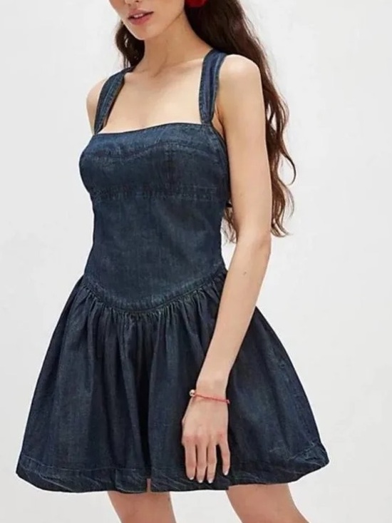 Free People Dresses & Skirts - FREE PEOPLE Laurel Denim Mini Dress